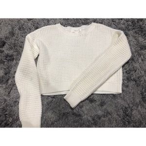 Knitted crop sweater